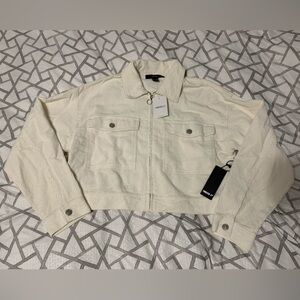 Forever 21 cropped corduroy jacket